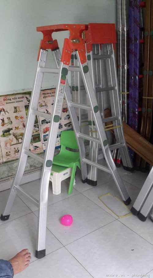 Thang nhôm chữ A phổ thông 1.5M